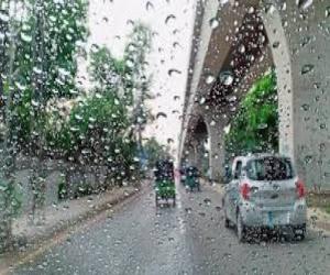  کراچی کے مختلف علاقوں میں بارش۔ موسم خوشگوار ہوگیا