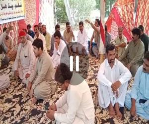  ٹھٹھہ آل سندھ روینیو ایمپلائز ایسوسی ایشن کا احتجاج