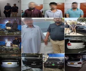 کراچی میں گاڑیوں پر فینسی نمبر پلیٹ اور کالے شیشے لگانے والوں کے گرد گھیرا تنگ