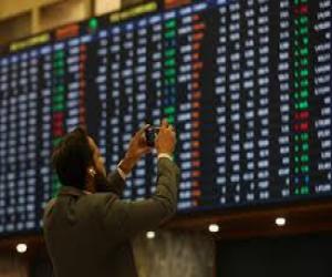  پاکستان اسٹاک ایکسچینج میں کاروبارزبردست اتارچڑھاؤکی کیفیت کےبعدمندی کےساتھ اختتام